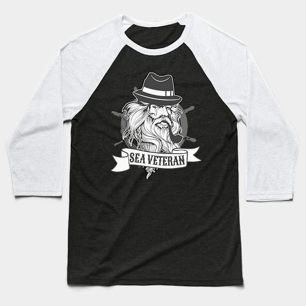 Sailboat Captain Sailing Baseball T-Shirt by Foxxy Merch